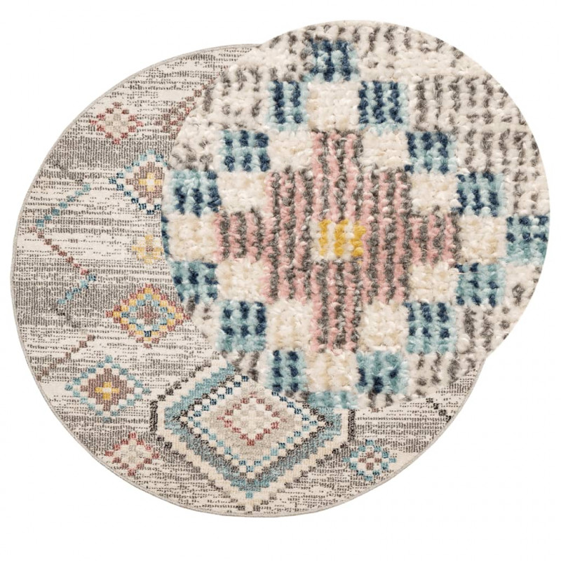 Dywan ARBIZU do pomieszczeń i na zewnątrz, vintage, Ø 120 cm