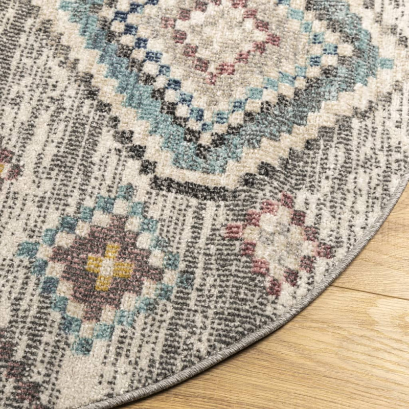 Dywan ARBIZU do pomieszczeń i na zewnątrz, vintage, Ø 120 cm