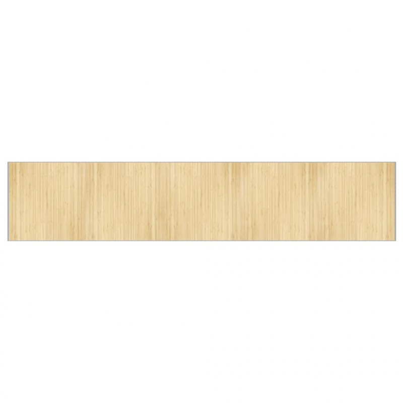 Dywan prostokątny, jasny naturalny, 100x1000 cm, bambusowy