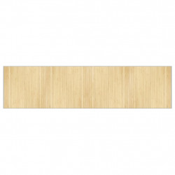Dywan prostokątny, jasny naturalny, 100x400 cm, bambusowy