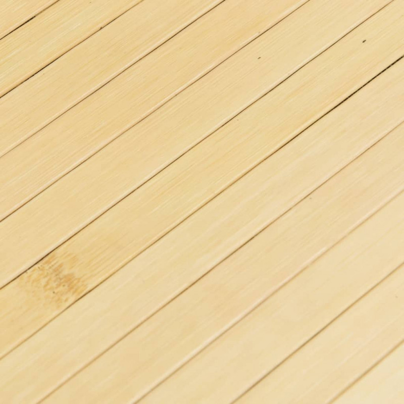 Dywan prostokątny, jasny naturalny, 100x400 cm, bambusowy