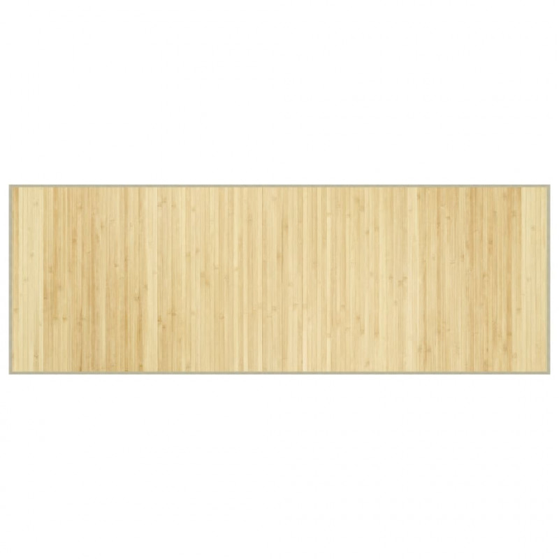 Dywan prostokątny, jasny naturalny, 70x200 cm, bambusowy