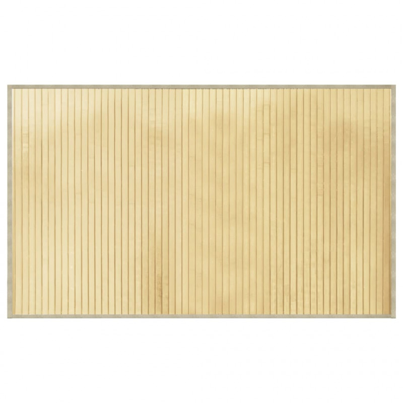 Dywan prostokątny, jasny naturalny, 60x100 cm, bambusowy