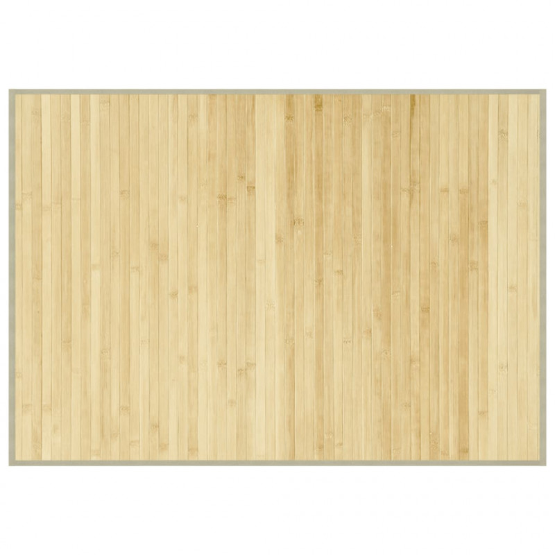 Dywan prostokątny, jasny naturalny, 70x100 cm, bambusowy
