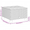 Stolik ogrodowy, szary, 55x55x36 cm rattan PE i drewno akacjowe