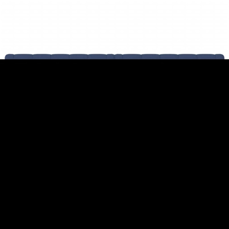 Zagłówki do łóżka, 2 szt., niebieskie, 80x7x78/88 cm, tkanina