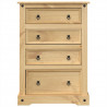 Komoda Corona, 80x43x114 cm, lite drewno sosnowe