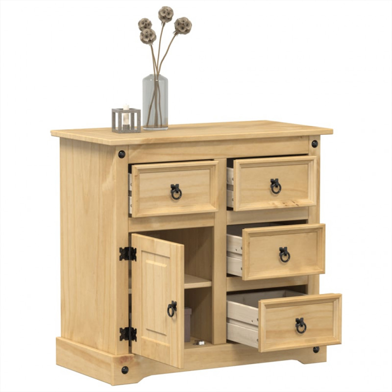 Komoda Corona, 87x40x76 cm, lite drewno sosnowe