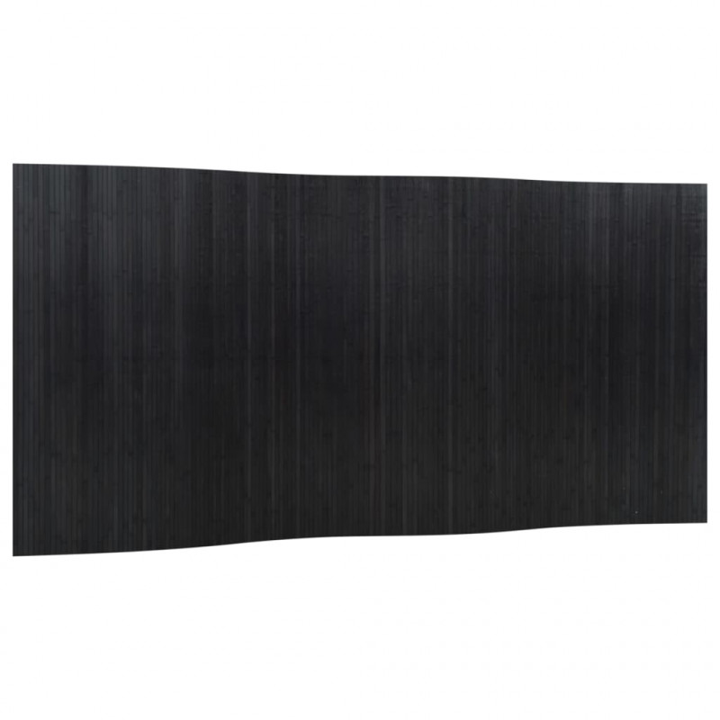 Parawan, czarny, 165x400 cm, bambusowy
