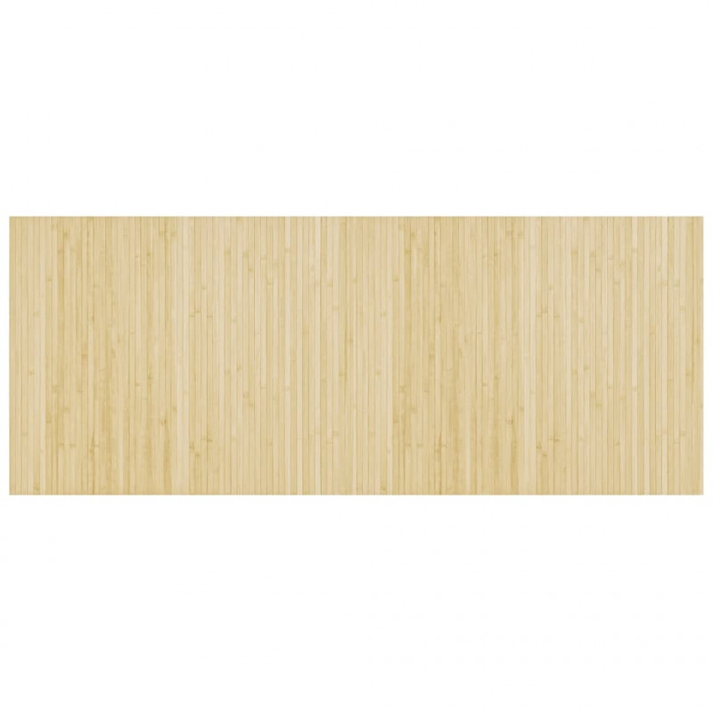 Dywan prostokątny, jasny naturalny, 80x200 cm, bambusowy