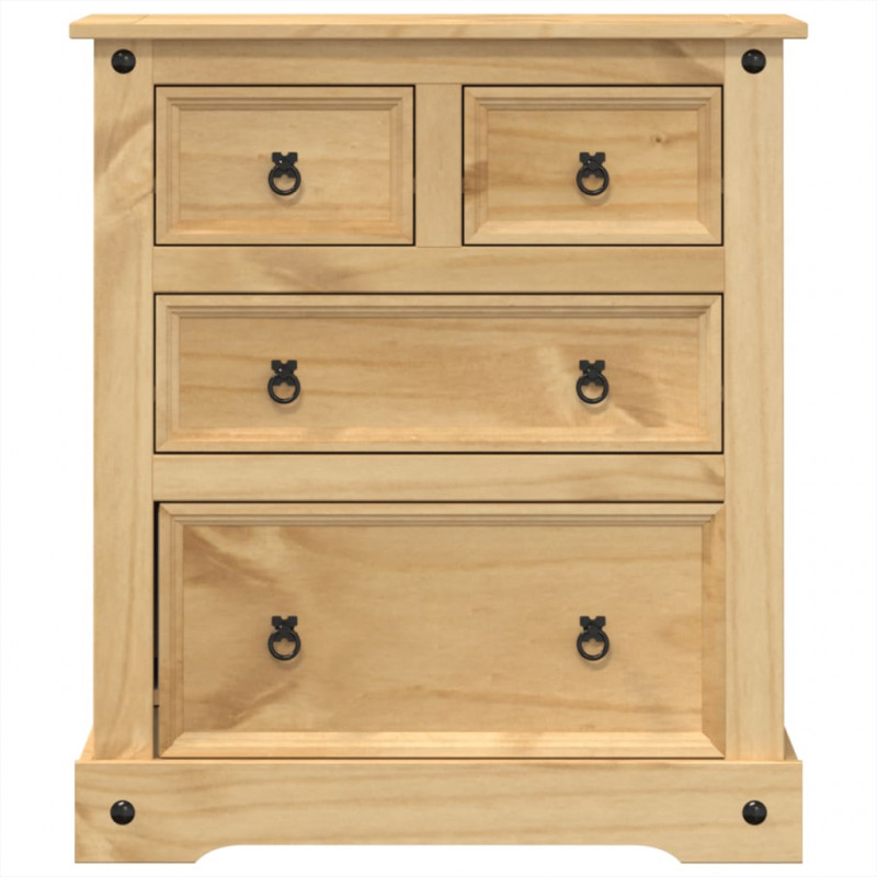 Komoda Corona, 80x43x91 cm, lite drewno sosnowe