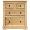 Komoda Corona, 80x43x91 cm, lite drewno sosnowe