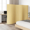 Parawan, jasny naturalny, 165x400 cm, bambusowy