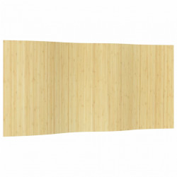 Parawan, jasny naturalny, 165x400 cm, bambusowy