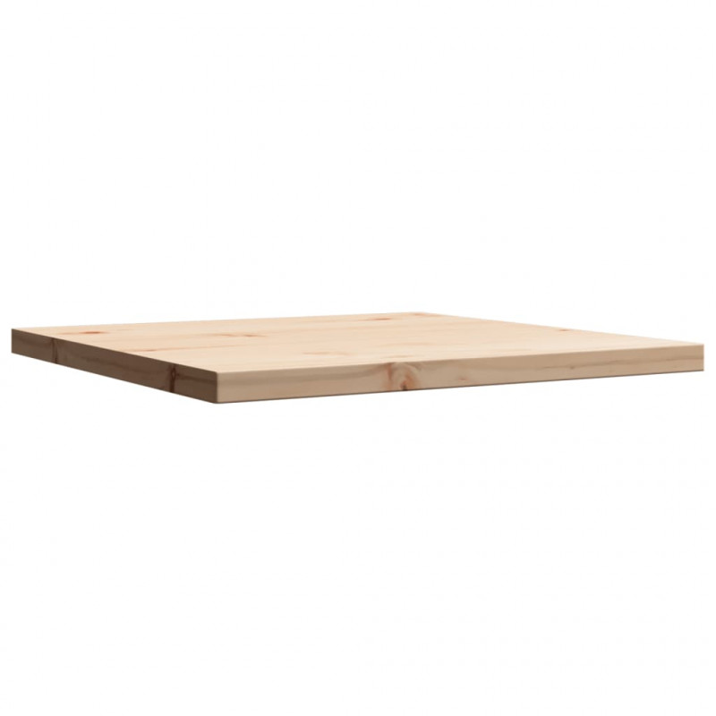Blat do stolika, 50x50x2,5 cm, kwadratowy, lite drewno sosnowe