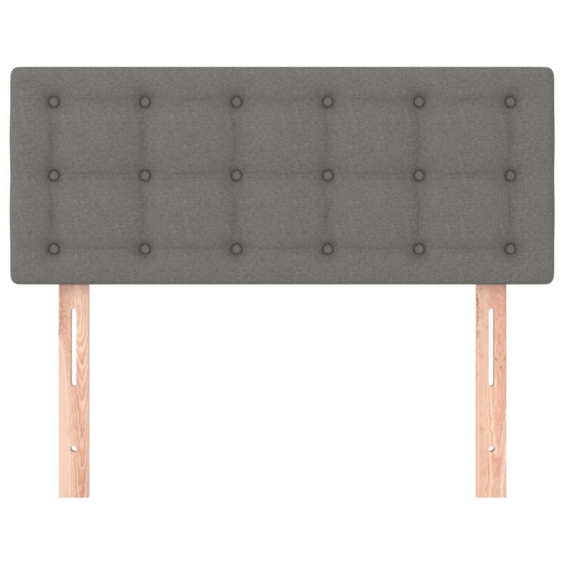 Zagłówek do łóżka, ciemnoszary, 80x5x78/88 cm, tkanina