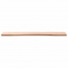 Blat do biurka, 80x(36-40)x2,5 cm, lite drewno bukowe