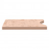 Blat do biurka, 80x(36-40)x2,5 cm, lite drewno bukowe