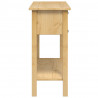 Stolik konsolowy Corona, 114x34,5x73 cm, lite drewno sosnowe
