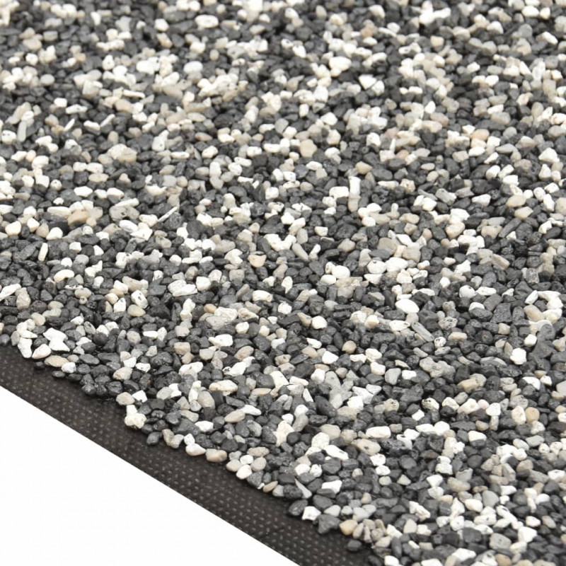 Wykładzina do oczka wodnego, z kamyczkami, szara, 400x100 cm