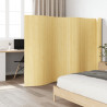 Parawan, jasny naturalny, 165x800 cm, bambusowy