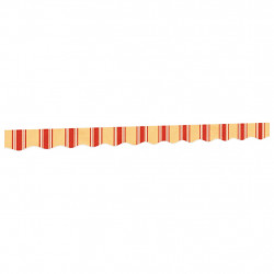Lambrekin do markizy, żółto-pomarańczowe paski, 3 m