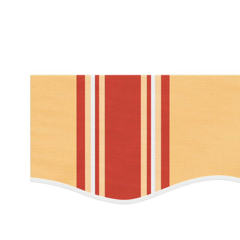 Lambrekin do markizy, żółto-pomarańczowe paski, 3 m