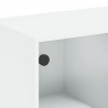 Szafka z drzwiczkami, biała, 68x37x109 cm