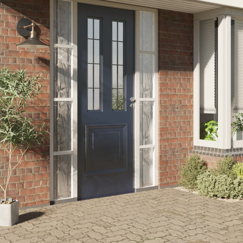 Folie okienne, 4 szt., matowe, wzór w bambusa, PVC