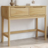 Stolik konsolowy FLORO, woskowy brąz, 89,5x36,5x73 cm, sosnowy