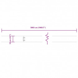 Obrzeża trawnikowe, 50 szt., 10x103 cm, giętkie, stal Corten