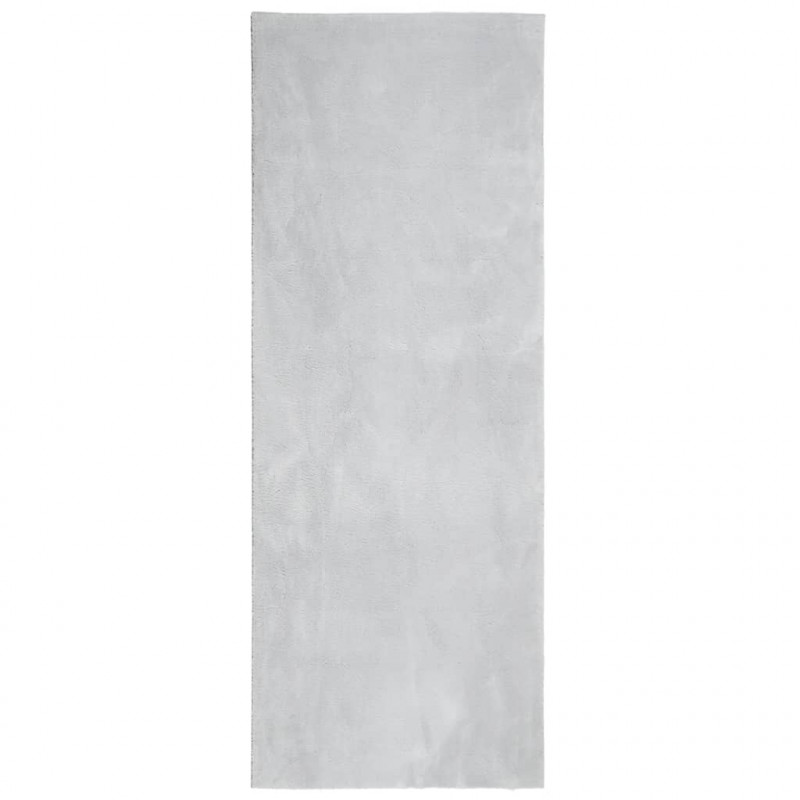 Dywan HUARTE z krótkim włosiem, szary, 80x200 cm