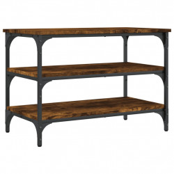 Ławka na buty, przydymiony dąb, 70x38,5x49 cm