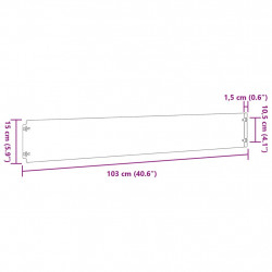 Obrzeża trawnikowe, 50 szt., 15x103 cm, giętkie, stal Corten