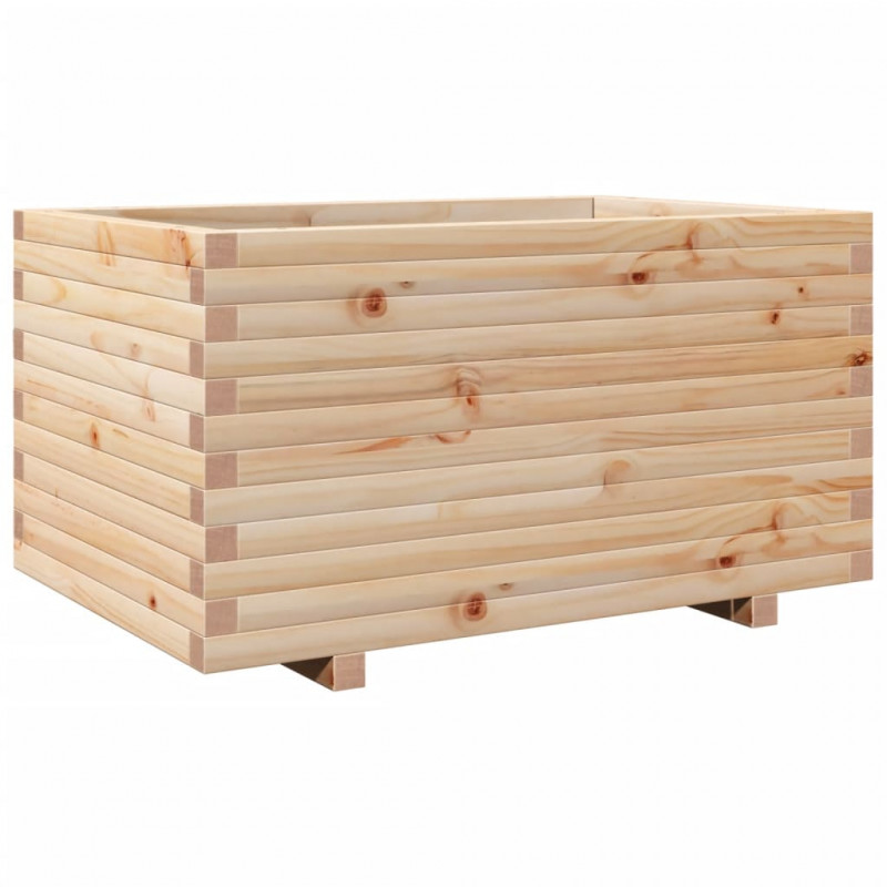 Donica ogrodowa, 90x60x49,5 cm, lite drewno sosnowe