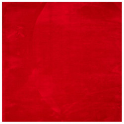 Dywan HUARTE z krótkim włosiem, czerwony, 200x200 cm