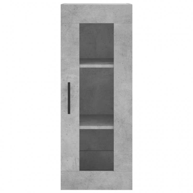 Wysoka szafka, szarość betonu, 34,5x34x180 cm