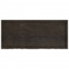 Półka, ciemnobrązowa, 140x60x(2-4) cm, wykończone drewno dębowe
