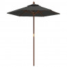 Parasol ogrodowy na drewnianym słupku, antracytowy, 196x231 cm