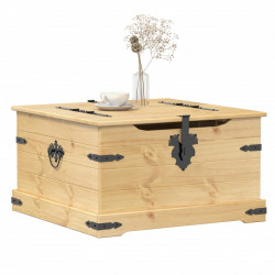 Skrzynia Corona, 78x78x45 cm, lite drewno sosnowe