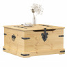 Skrzynia Corona, 78x78x45 cm, lite drewno sosnowe