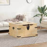 Skrzynia Corona, 78x78x45 cm, lite drewno sosnowe