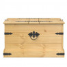 Skrzynia Corona, 78x78x45 cm, lite drewno sosnowe
