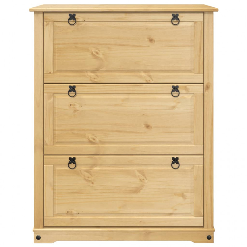 Szafka na buty Corona, 99x32x124,5 cm, lite drewno sosnowe