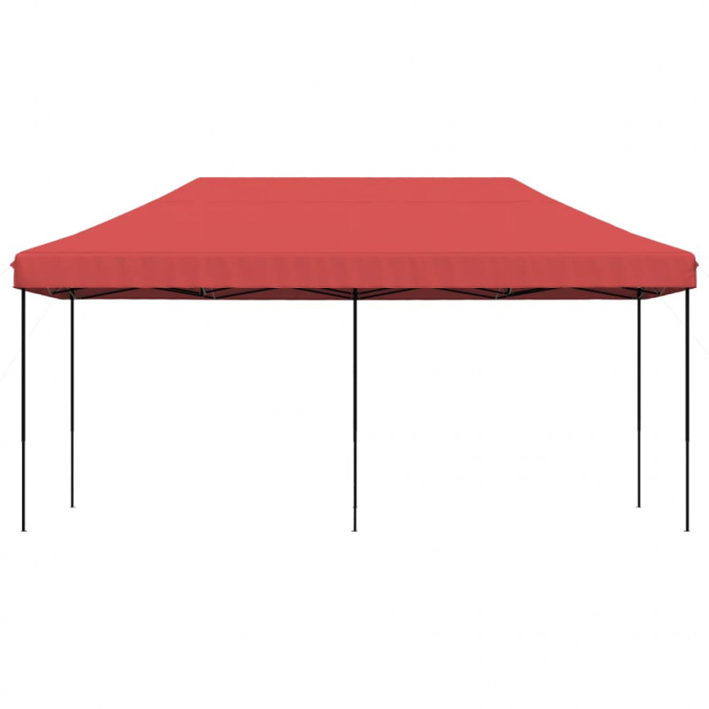 Składany namiot imprezowy pop-up, burgundowy, 580x292x315 cm