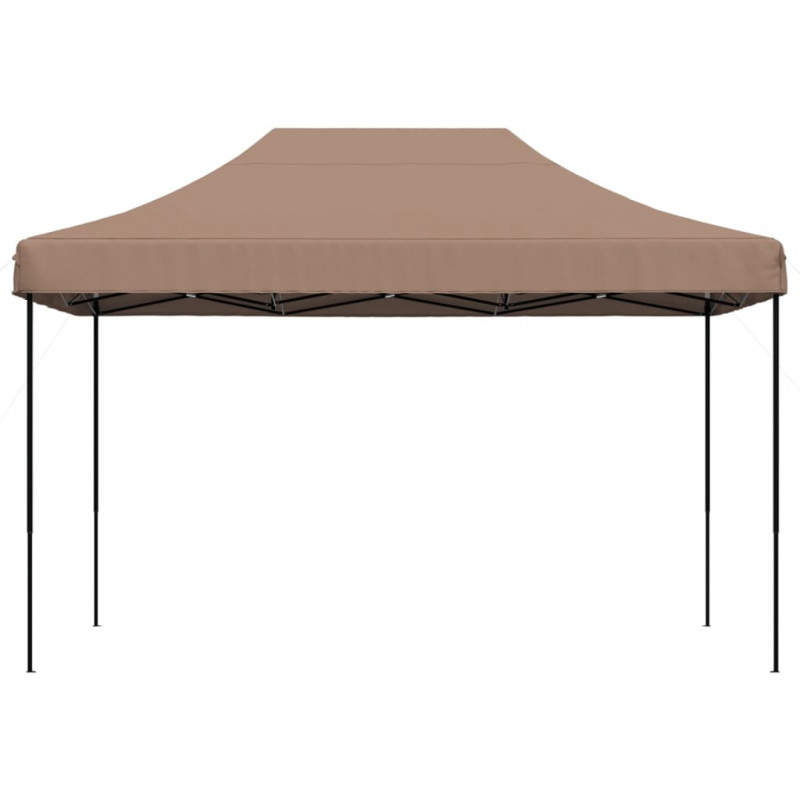 Składany namiot imprezowy typu pop-up, brązowy, 410x279x315 cm