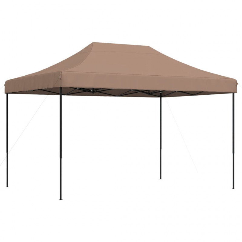 Składany namiot imprezowy typu pop-up, brązowy, 410x279x315 cm
