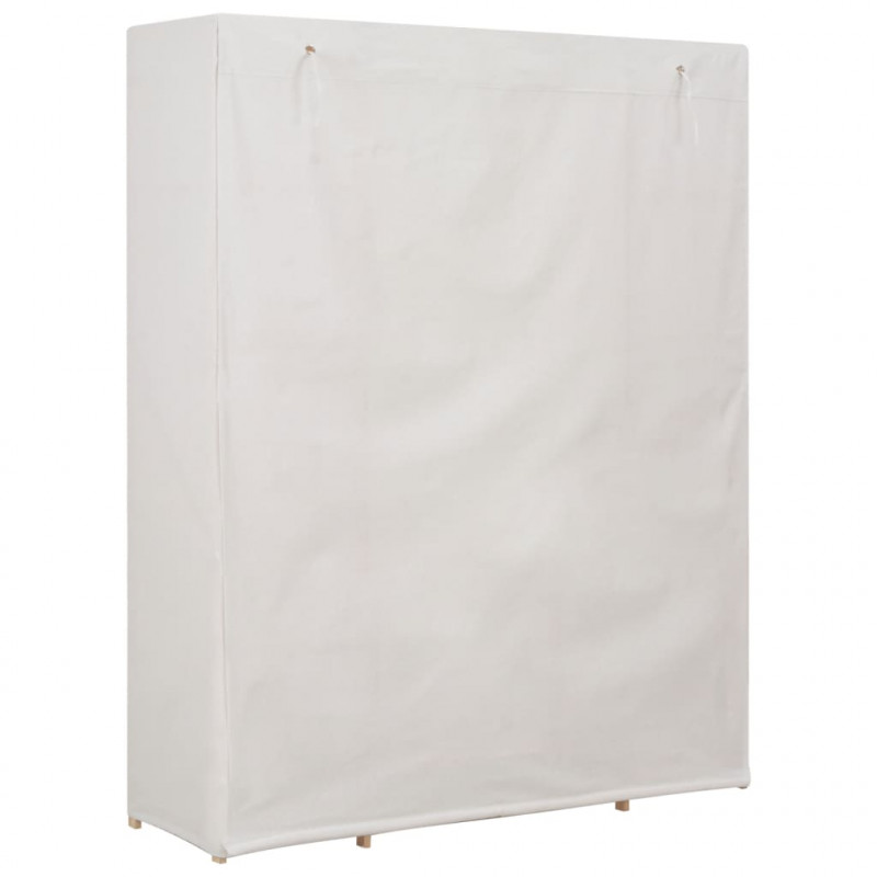 Szafa, biała, 135 x 40 x 170 cm, materiałowa
