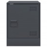 Szafki nocne, 2 szt., antracytowe, 34,5x39x44 cm, stal
