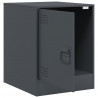 Szafki nocne, 2 szt., antracytowe, 34,5x39x44 cm, stal